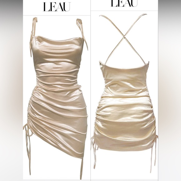 Leau | Dresses | Leau Champagne Cabo Dress | Poshmark